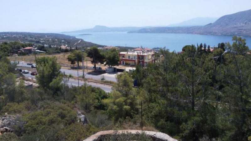 Korakies Kreta, Korakies: Grundstück mit herrlichem Meerblick auf die Souda-Bucht zu verkaufen Grundstück kaufen